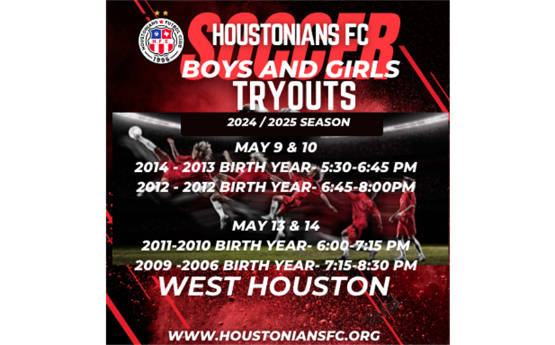 WEST HOUSTONIANS FC 2024/2025 TRYOUTS!!!