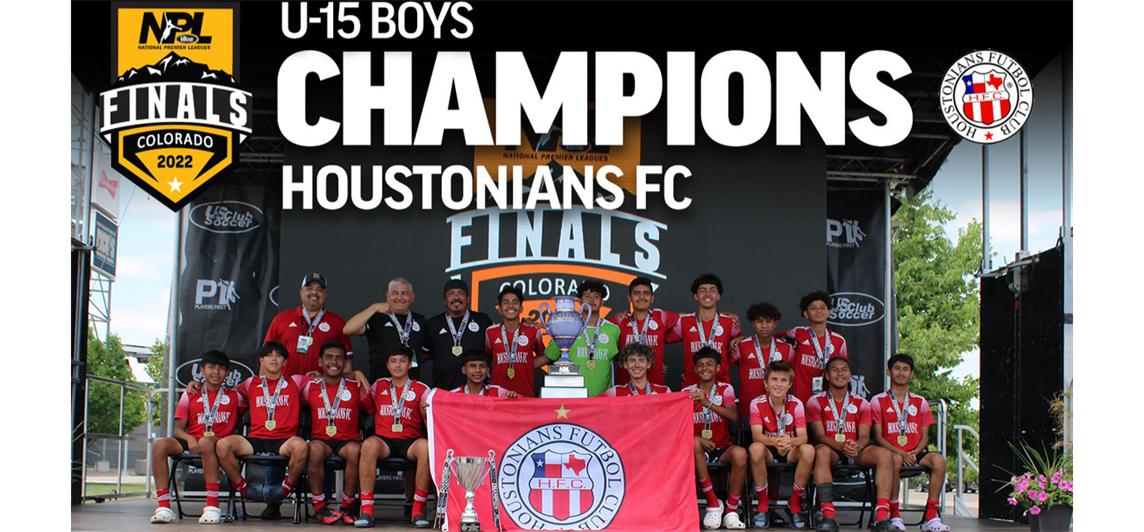 Houstonians FC BU15 Champions